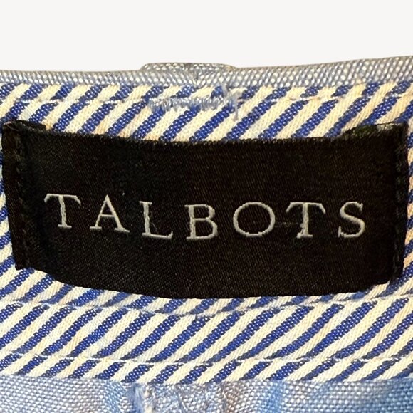 Talbot's Relaxed Chino Pants Size 12 Newport Chambray - Picture 4 of 5